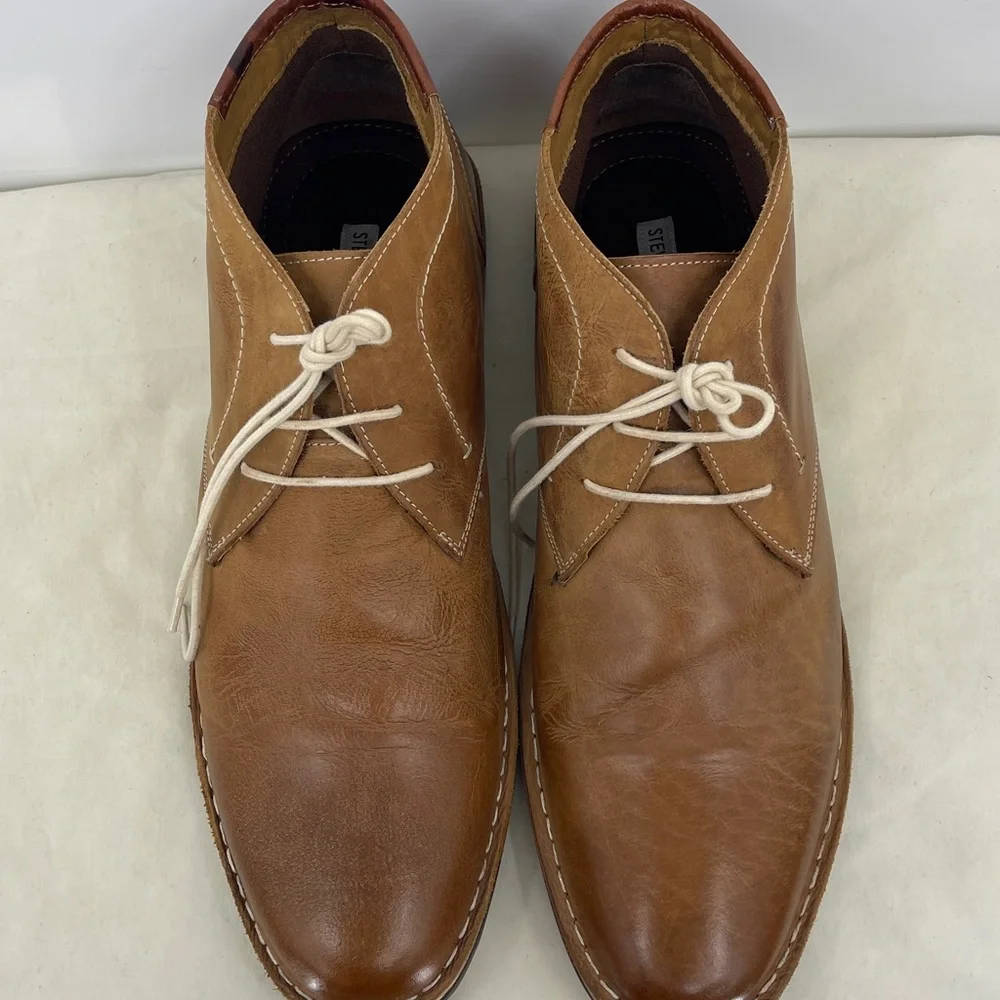Steve Madden Tan Leather Chukka Boots MENS SIZE 17 STYLE P-IBON 217